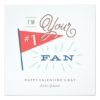 #1 Fan Valentine'S Day Card Square Invitation Card