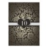 10 Years Wedding Anniversary Damask Invitation Card