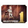 1St Birthday Gold Number One Photo Invitation Card