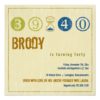 40Th Birthday Invitation - Customize Square Invitation Card