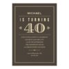 40Th Birthday Invitations For Men Invitation Card