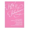 50 And Fabulous Invitation Card