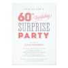 60Th Surprise Birthday Invitation Card