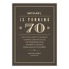70Th Birthday Invitations For Men Invitation Card