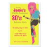 80'S Glam Girl Invitation Card