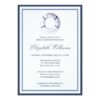 Blue Nautical Life Ring Bridal Shower Invitation Card