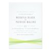 Abstract Wedding Invite - Green Invitation Card