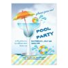 Adult Pool Party Summer Cocktail Invitation Card