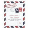 Airmail Card Save The Date Invitation Card