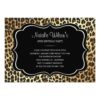 Animal Print Leopard Invitation Card