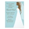 Aqua Damask Pattern Bridal Shower Invitation Card