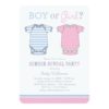 Baby Gender Reveal Party Invitations | Boy Or Girl Invitation Card