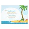 Bachelorette Party At The Beach Tropical Island Invitation Card