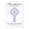 Baptism Christening Prayer Card Invitation Card