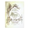 Barn In The Woods Rustic Wedding Invitation Card