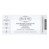 Baseball Ticket Save The Date Invitation Card
