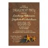 Beach Starfish Couple Engagement Party Invitation Card