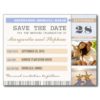Beach Starfish & Your Photo Save The Date Tickets Postcard