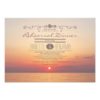 Beach Sunset Romantic Modern Rehearsal Dinner Invitation Card