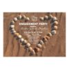 Beach Wedding Sea Shells Engagement Party Invitation Card