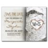 Birch Tree Save The Date Postcards