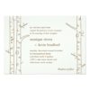 Birch Trees Wedding Invitation - Sketchy Invitation Card
