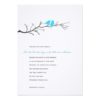 Birds Silhouettes Wedding Invitation - Turquoise - Invitation Card