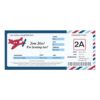 Birthday Boarding Pass Ticket Invitation Card