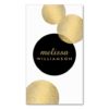 Black And Gold Glamour And Beauty Business Card
