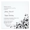 Black And White Swirl Engagement Party Invitations 13 Cm X 13 Cm Square Invitation Card