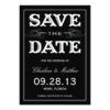 Black Vintage | Save The Date Announcement Invitation Card