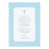 Blue Baptism Invitation | Baby Boy Invitation Card