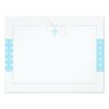 Blue Baptismal Flat Thank You Note Paper Invitation Card
