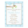 Blue Birds In A Nest Baby Shower Invitation Card
