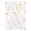 Blush Pink And Gold Baby Shower Invitation Card
