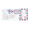 Boarding Pass Airmail Ticket Invitation Card