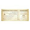 Boarding Pass Save The Date Tickets With Plane Invitation Card