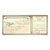 Boarding Pass Tickets -Vintage Wedding Invitation Card