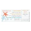 Boarding Pass Wedding Tickets With Rsvp Together Invitation Card