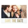 Bold Bar | Save The Date Announcement Invitation Card