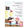 Boy And Girl Pirate Invitation Card