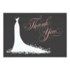 Bridal Shower Flat Thank You Cards | Wedding Gown Invitation Card