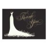 Bridal Shower Flat Thank You Cards | Wedding Gown Invitation Card
