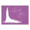 Bridal Shower Flat Thank You Cards | Wedding Gown Invitation Card