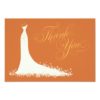 Bridal Shower Flat Thank You Cards | Wedding Gown Invitation Card