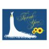 Bridal Shower Flat Thank You Cards | Wedding Gown Invitation Card