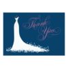Bridal Shower Flat Thank You Cards | Wedding Gown Invitation Card