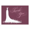 Bridal Shower Flat Thank You Cards | Wedding Gown Invitation Card