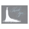 Bridal Shower Flat Thank You Cards | Wedding Gown Invitation Card