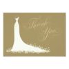 Bridal Shower Flat Thank You Cards | Wedding Gown Invitation Card